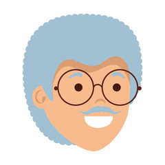 old man head character