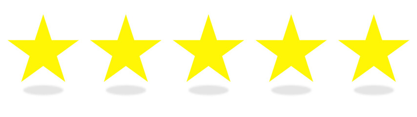 Beste Bewertung: 5 gelbe Sterne