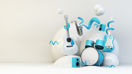 3d rendering music illustration © MclittleStock