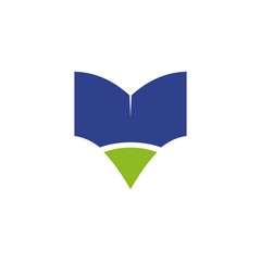 Book icon logo design vector template