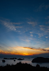 九十九島の夕景