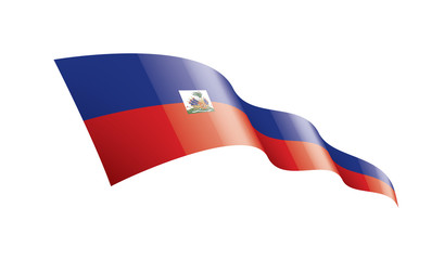 Haiti flag, vector illustration on a white background