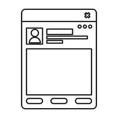 template webpage isolated icon