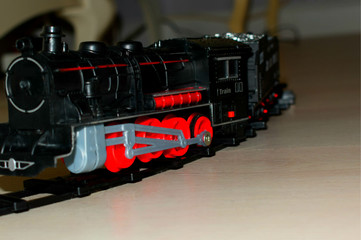 toy locomotive and railway