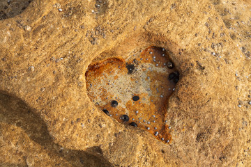 Love Heart eroded rock