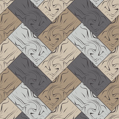Trendy seamless pattern designs. Brown floor with wooden texture. Vector geometric background. Can be used for wallpaper, textile, invitation card, wrapping, web page background.