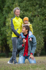 Fototapeta premium Family in park