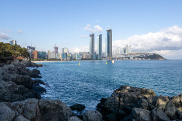 Haeundae beach coast