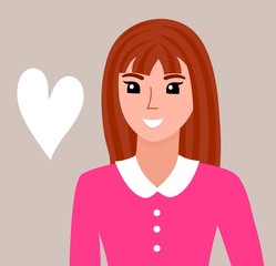 Beautiful fashion girl. Vector illustration