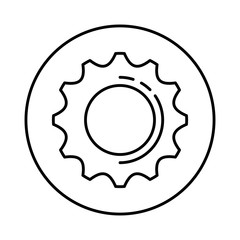 gear machinery isolated icon