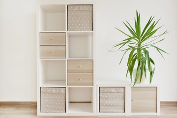  Modern furniture, white shelves