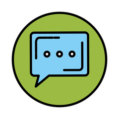 speech bubble message icon