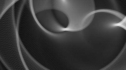 Vector EPS10 with transparency. Abstract composition, warp shapes. Technology fractal styled background for presentation, wallpaper, headline cover or banner. Opical illusion. Relax theme