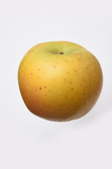 yellow apple. Isolated on a white background.