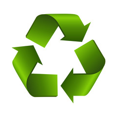 Recycle sign or logo icon