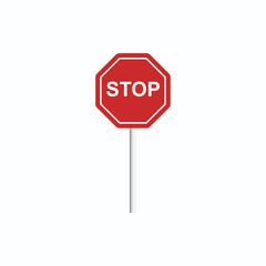 Stop sign vector illustration