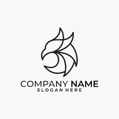 Eagle Head illustration vector template