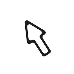 Line cursor icon .Vector illustration
