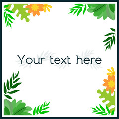 natural background with flower concept, easy to use on all media