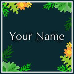 natural background with flower concept, easy to use on all media