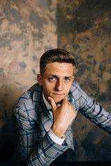 serious businessman portrait