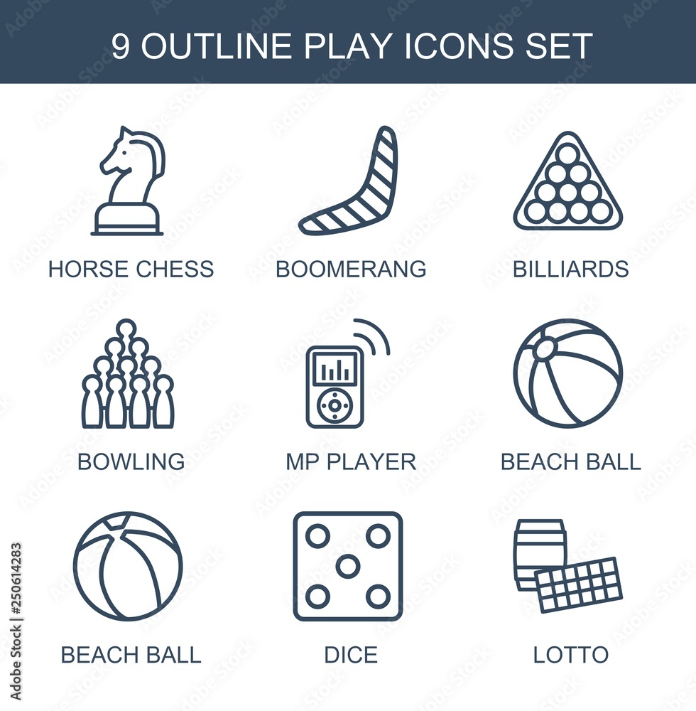 Sticker 9 play icons