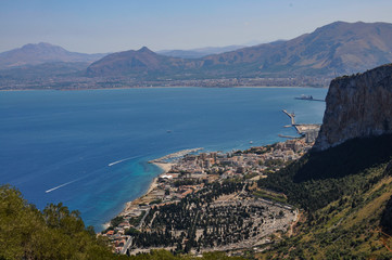 view of the bay of Palermo