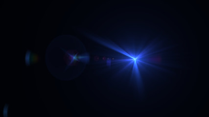 bright blue lensflare