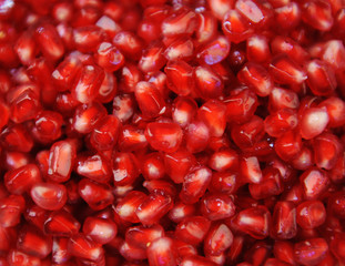 Texture background pomegranate grains