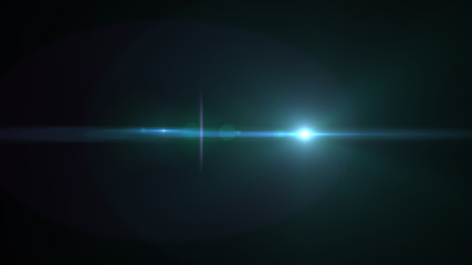 bright cyan lensflare