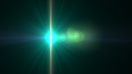 bright cyan lensflare