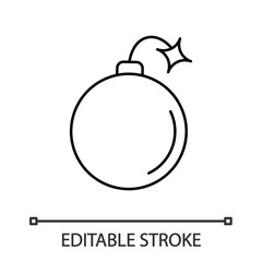Bomb linear icon