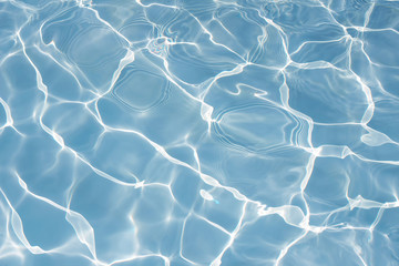 Texture of water in swimming pool for background