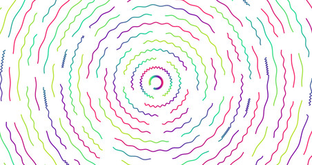 Colorful neon dashed lines, vector illustration