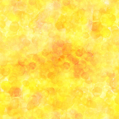 A seamless pattern of yellow watercolor dots. A hand drawn repeat print, an abstract background