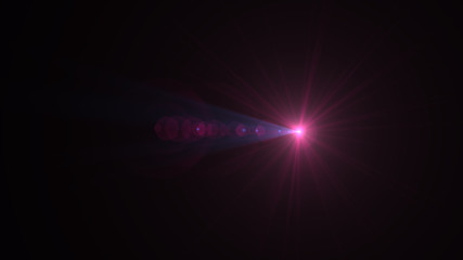 bright magenta lensflare