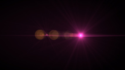 bright magenta lensflare