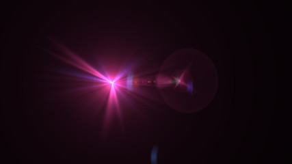 bright magenta lensflare