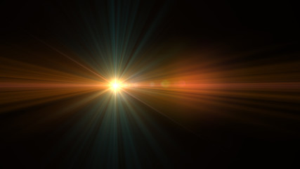 bright orange lensflare