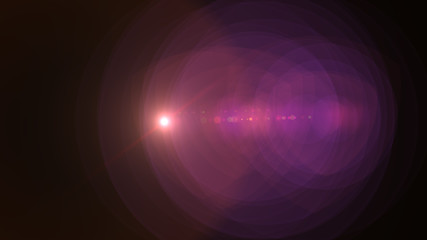 bright orange lensflare