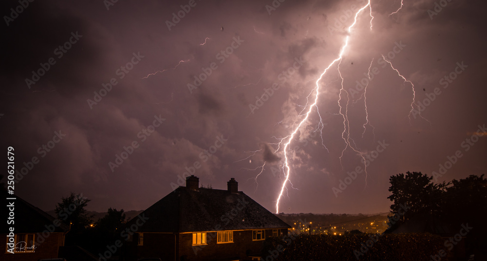 Wall mural lightning strike in berkhamsted