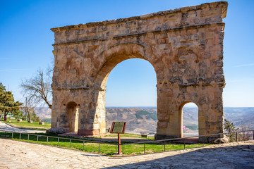 Fototapeta na wymiar Roman Arch of Medinaceli