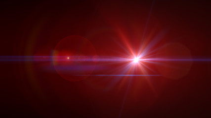bright red lensflare