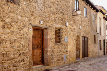 Fototapeta na wymiar Houses of Castilian style in Medinaceli