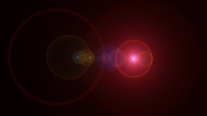 bright red lensflare