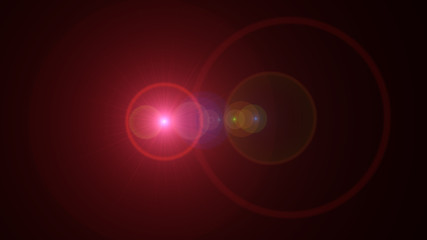 bright red lensflare