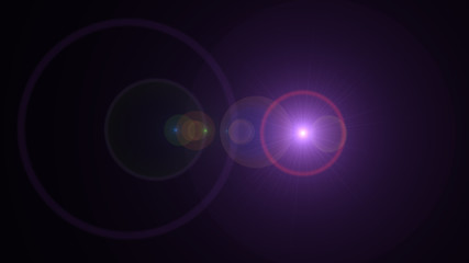 bright violet lensflare