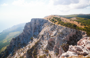 Fototapeta na wymiar Crimean mountains, mountain Ai-Petri