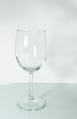 transparent wine glass