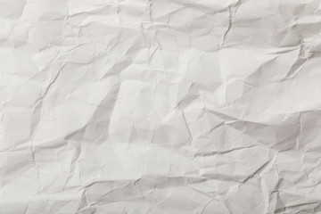 white blank crumpled page with copy space